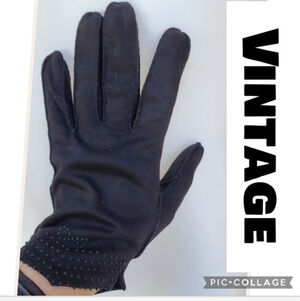 Vintage‎ hand knotted cotton gloves 8